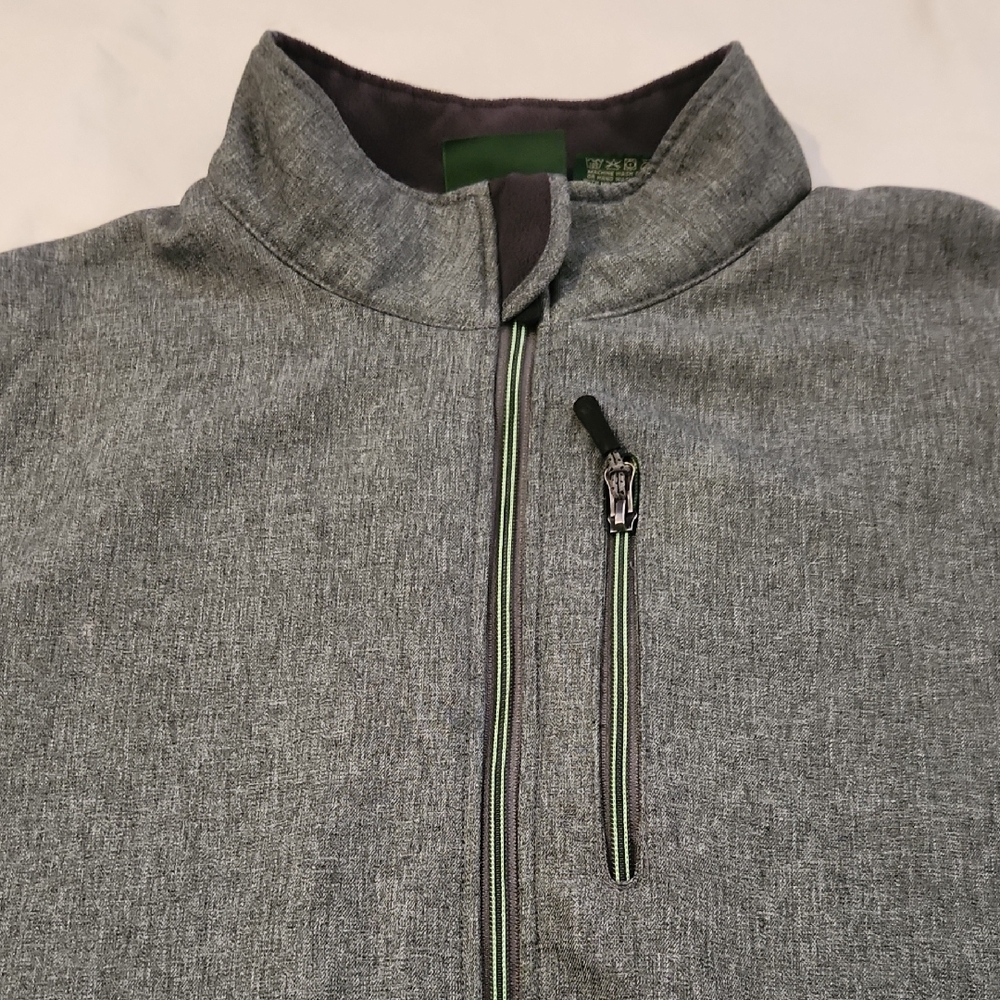 Men's Classic Gray Zip-Up Jacket - Picture 2 of 6